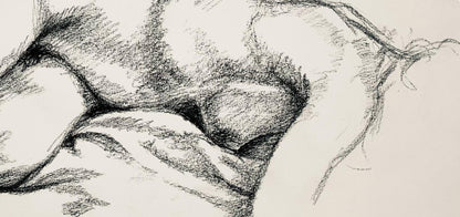 Ian Hornak, Renaissance Female Nude Figure Study, 1963, Original Drawing