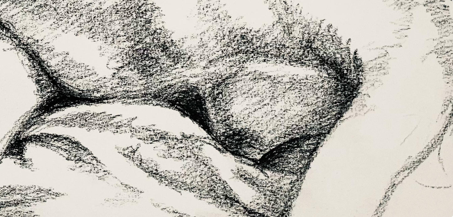 Ian Hornak, Renaissance Female Nude Figure Study, 1963, Original Drawing