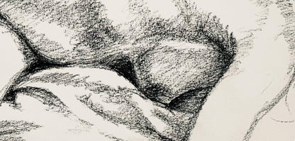 Ian Hornak, Renaissance Female Nude Figure Study, 1963, Original Drawing