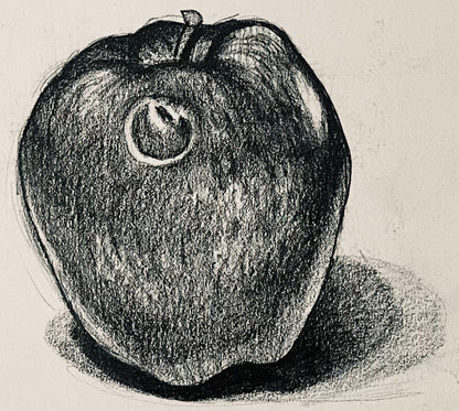 Ian Hornak, Apple Study, 1985, Original Drawing
