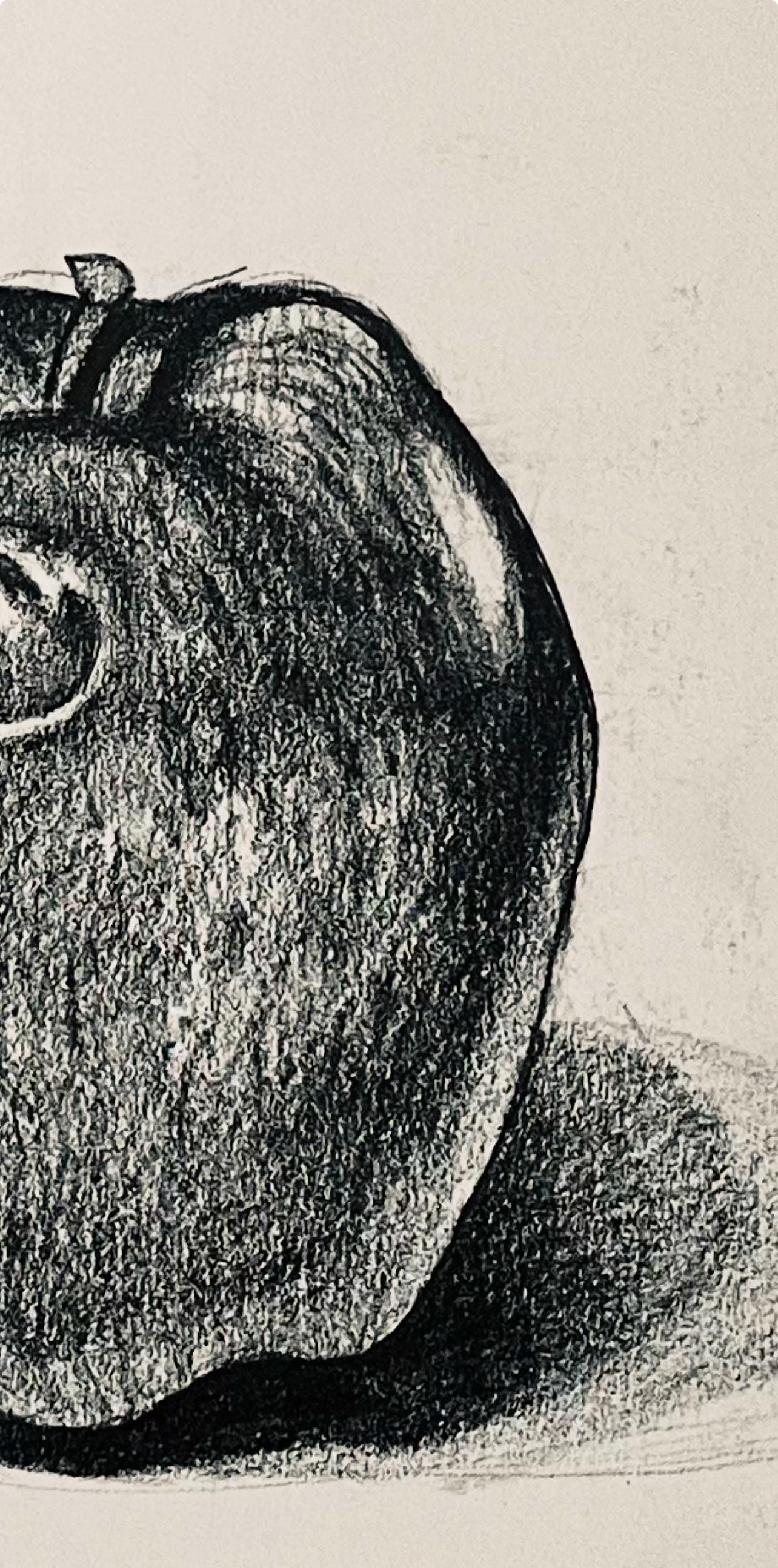 Ian Hornak, Apple Study, 1985, Original Drawing