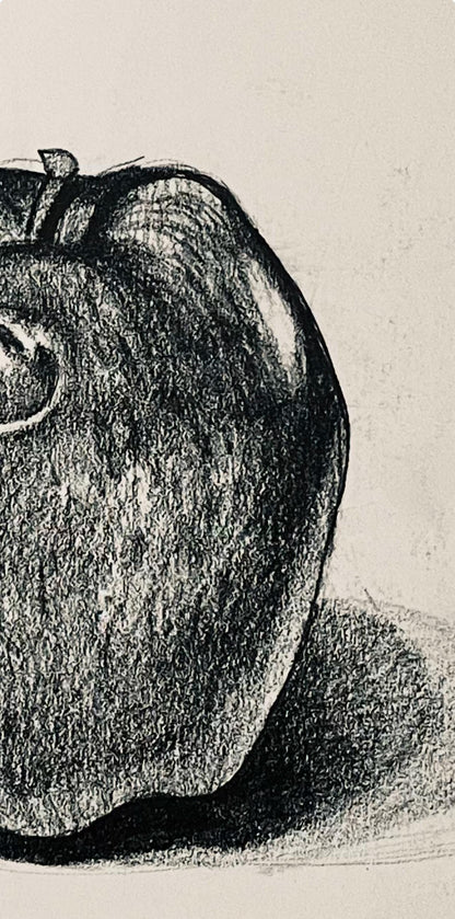 Ian Hornak, Apple Study, 1985, Original Drawing