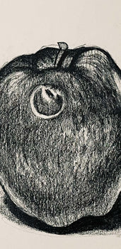 Ian Hornak, Apple Study, 1985, Original Drawing