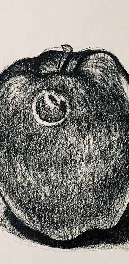 Ian Hornak, Apple Study, 1985, Original Drawing
