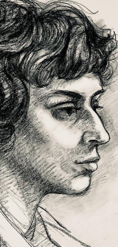 Ian Hornak, Renaissance Female Figure Study, 1963, Original Drawing