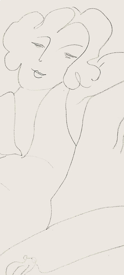 Henri Matisse, Srie B, Var. 3 (Duthuit 9), Henri Matisse, Dessins, Thmes Et Variations, Lithograph