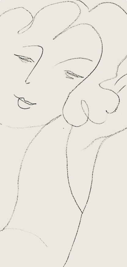 Henri Matisse, Srie B, Var. 3 (Duthuit 9), Henri Matisse, Dessins, Thmes Et Variations, Lithograph