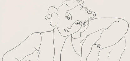 Henri Matisse, Srie B, Var. 5 (Duthuit 9), Henri Matisse, Dessins, Thmes Et Variations, Lithograph
