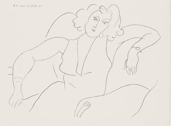 Henri Matisse, Srie B, Var. 4 (Duthuit 9), Henri Matisse, Dessins, Thmes Et Variations, Lithograph
