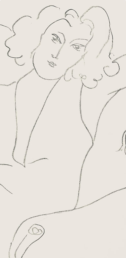 Henri Matisse, Srie B, Var. 4 (Duthuit 9), Henri Matisse, Dessins, Thmes Et Variations, Lithograph