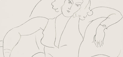 Henri Matisse, Srie B, Var. 4 (Duthuit 9), Henri Matisse, Dessins, Thmes Et Variations, Lithograph
