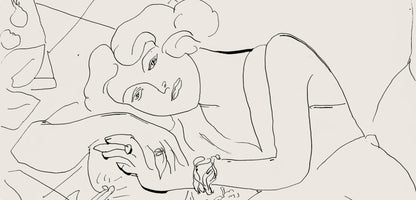 Henri Matisse, Srie C, Var. 3 (Duthuit 9), Henri Matisse, Dessins, Thmes Et Variations, Lithograph