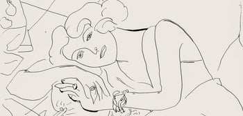 Henri Matisse, Srie C, Var. 3 (Duthuit 9), Henri Matisse, Dessins, Thmes Et Variations, Lithograph