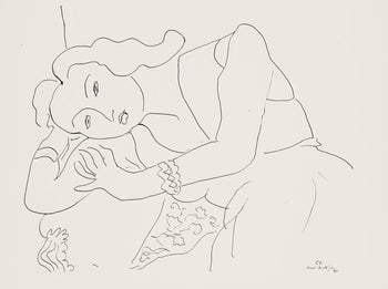 Henri Matisse, Srie C, Var. 6 (Duthuit 9), Henri Matisse, Dessins, Thmes Et Variations, Lithograph