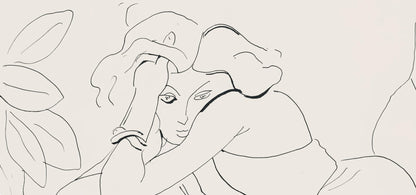 Henri Matisse, Srie C, Var. 8 (Duthuit 9), Henri Matisse, Dessins, Thmes Et Variations, Lithograph