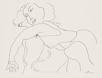Henri Matisse, Srie D, Var. 7 (Duthuit 9), Henri Matisse, Dessins, Thmes Et Variations, Lithograph