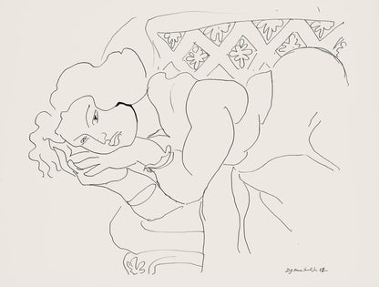 Henri Matisse, Srie D, Var. 9 (Duthuit 9), Henri Matisse, Dessins, Thmes Et Variations, Lithograph
