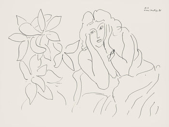 Henri Matisse, Srie E, Var. 13 (Duthuit 9), Henri Matisse, Dessins, Thmes Et Variations, Lithograph