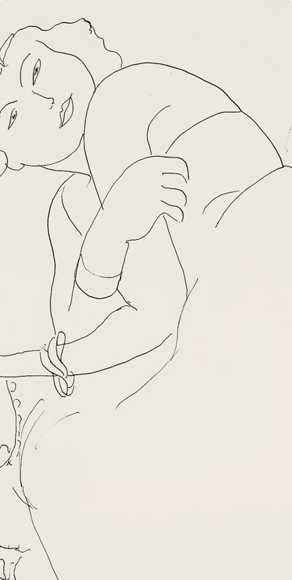 Henri Matisse, Srie F, Var. 2 (Duthuit 9), Henri Matisse, Dessins, Thmes Et Variations, Lithograph