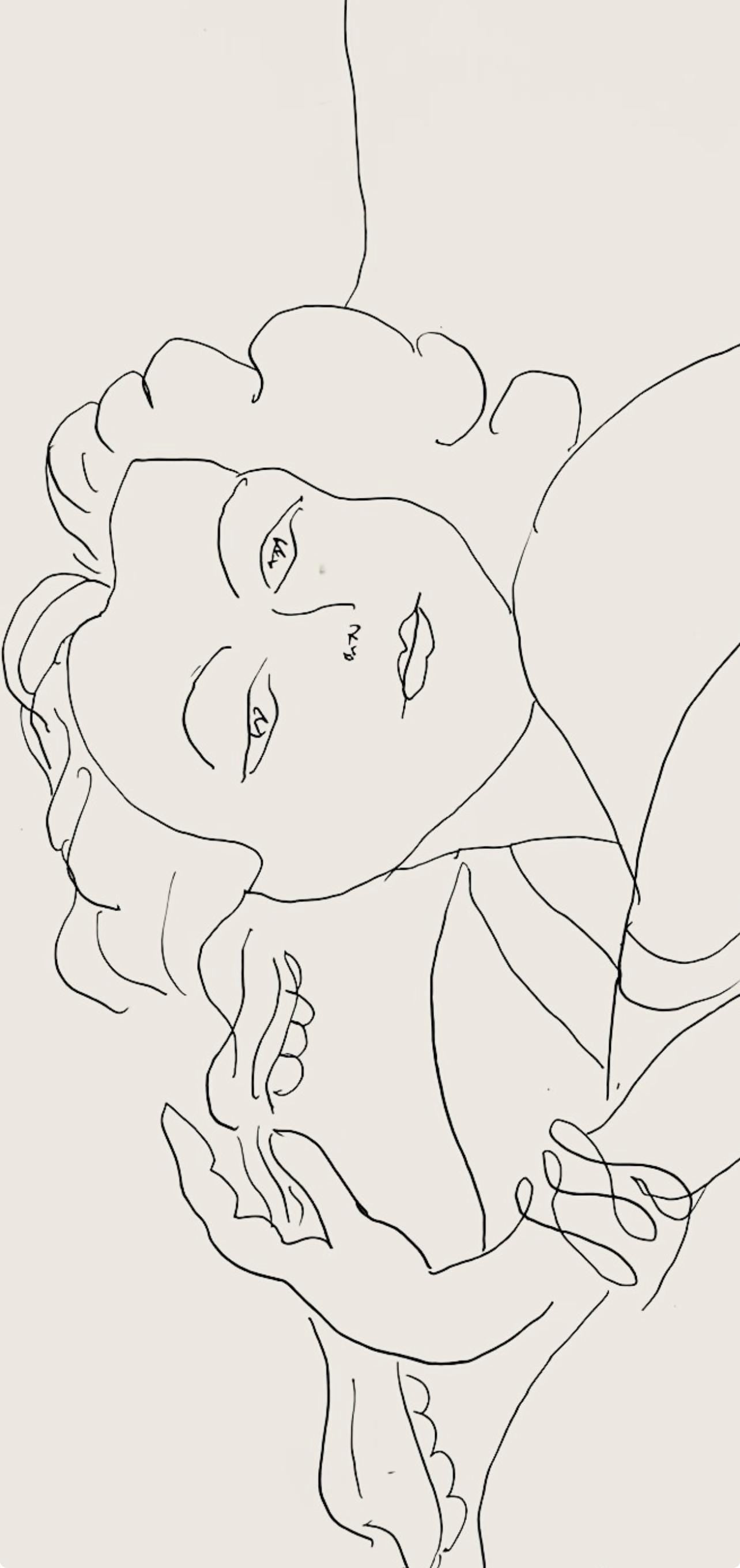 Henri Matisse, Srie F, Var. 4 (Duthuit 9), Henri Matisse, Dessins, Thmes Et Variations, Lithograph