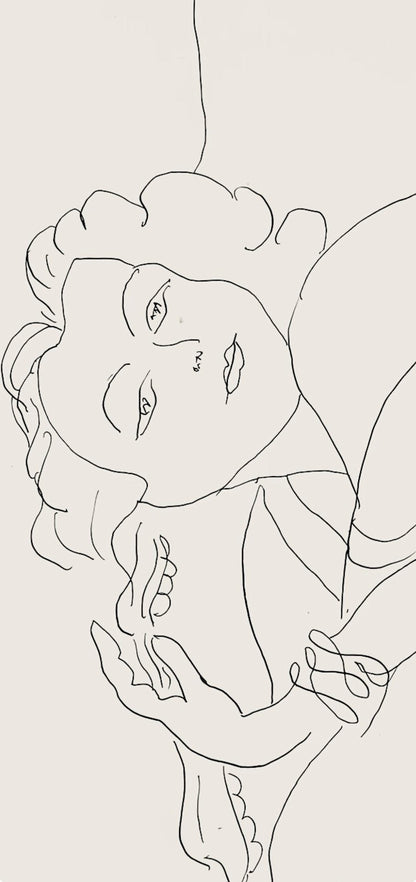 Henri Matisse, Srie F, Var. 4 (Duthuit 9), Henri Matisse, Dessins, Thmes Et Variations, Lithograph