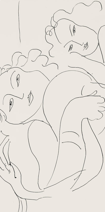 Henri Matisse, Srie F, Var. 5 (Duthuit 9), Henri Matisse, Dessins, Thmes Et Variations, Lithograph