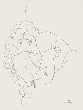 Henri Matisse, Srie F, Var. 3 (Duthuit 9), Henri Matisse, Dessins, Thmes Et Variations, Lithograph