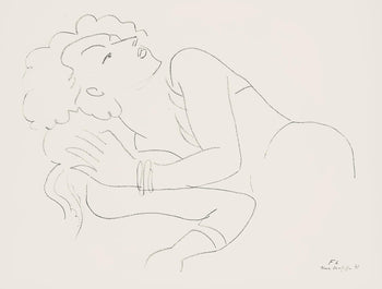 Henri Matisse, Srie F, Var. 6 (Duthuit 9), Henri Matisse, Dessins, Thmes Et Variations, Lithograph
