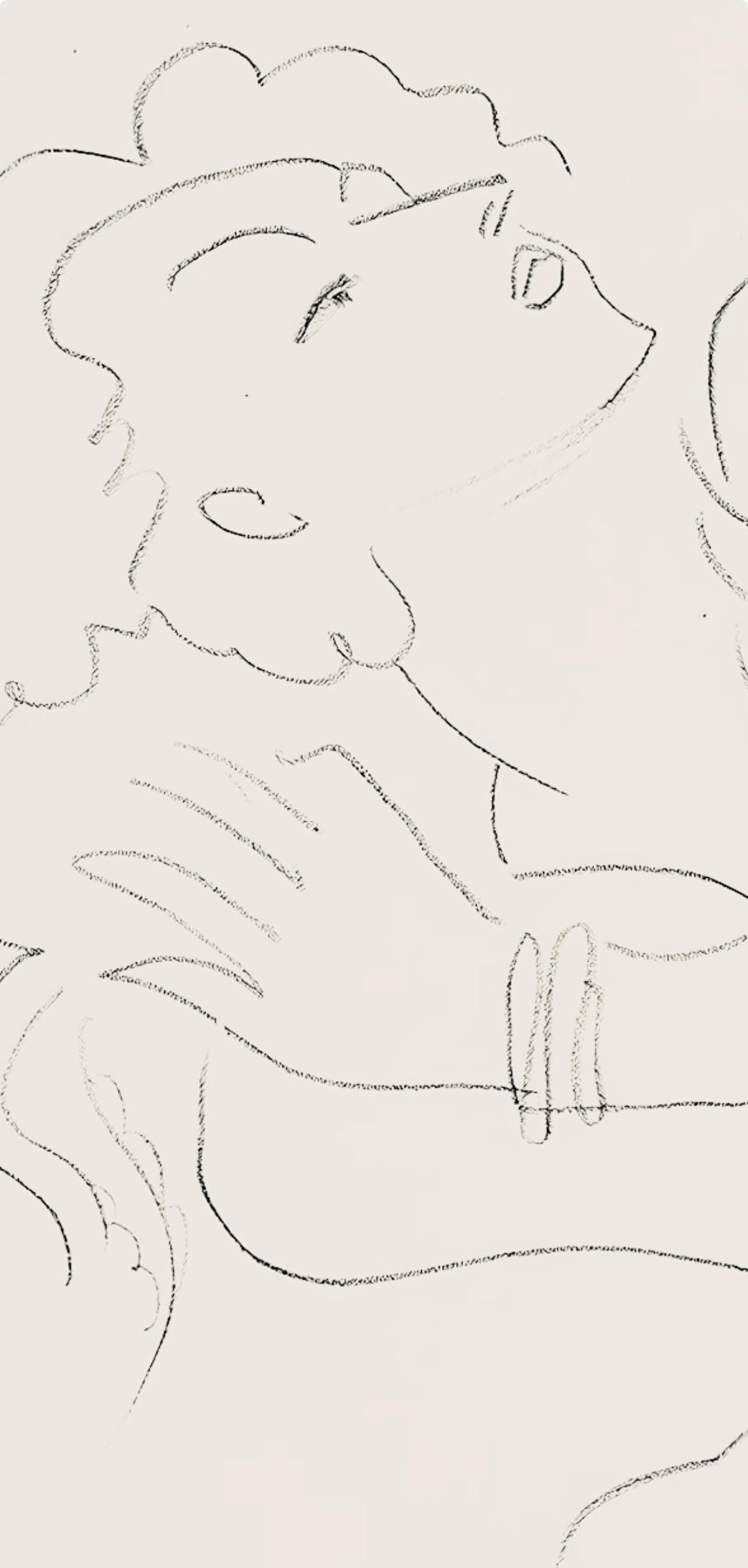 Henri Matisse, Srie F, Var. 6 (Duthuit 9), Henri Matisse, Dessins, Thmes Et Variations, Lithograph