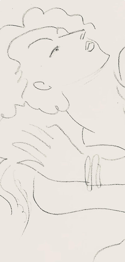 Henri Matisse, Srie F, Var. 6 (Duthuit 9), Henri Matisse, Dessins, Thmes Et Variations, Lithograph