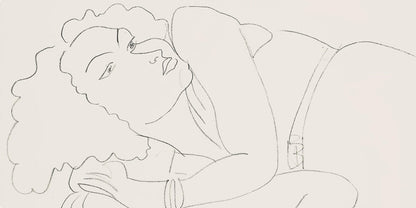 Henri Matisse, Srie F, Var. 7 (Duthuit 9), Henri Matisse, Dessins, Thmes Et Variations, Lithograph