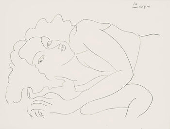 Henri Matisse, Srie F, Var. 10 (Duthuit 9), Henri Matisse, Dessins, Thmes Et Variations, Lithograph