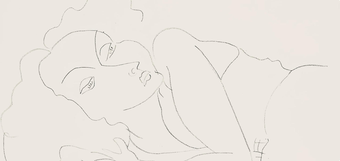 Henri Matisse, Srie F, Var. 9 (Duthuit 9), Henri Matisse, Dessins, Thmes Et Variations, Lithograph