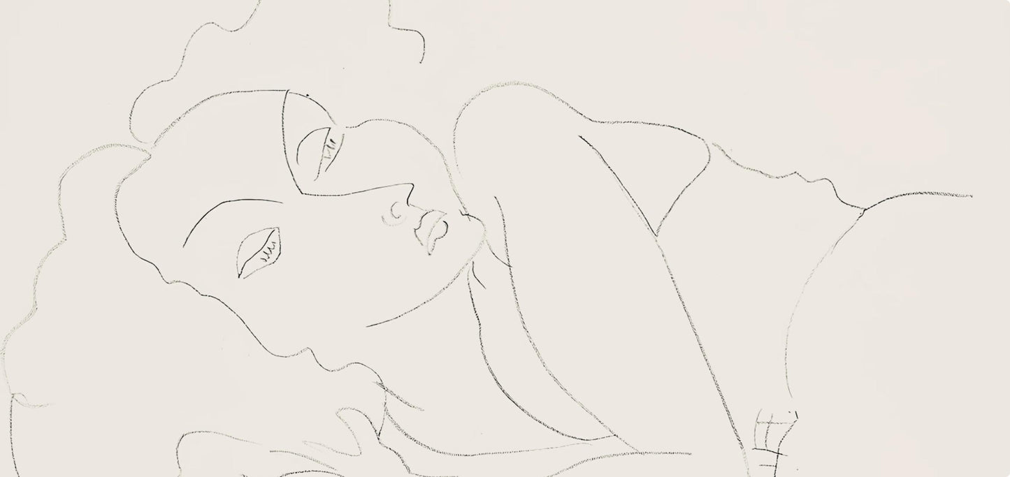 Henri Matisse, Srie F, Var. 9 (Duthuit 9), Henri Matisse, Dessins, Thmes Et Variations, Lithograph