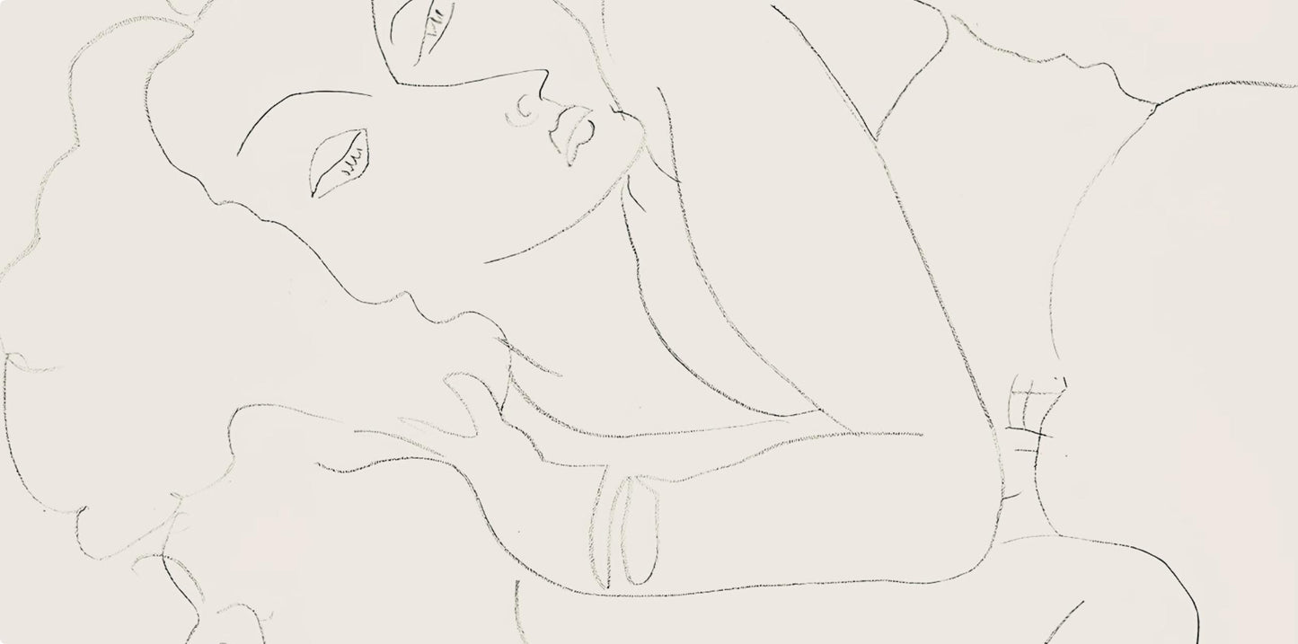 Henri Matisse, Srie F, Var. 9 (Duthuit 9), Henri Matisse, Dessins, Thmes Et Variations, Lithograph