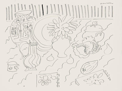 Henri Matisse, Srie G, Var. 2 (Duthuit 9), Henri Matisse, Dessins, Thmes Et Variations, Lithograph