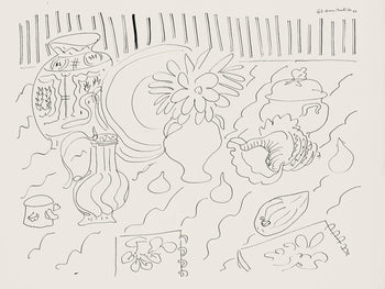 Henri Matisse, Srie G, Var. 2 (Duthuit 9), Henri Matisse, Dessins, Thmes Et Variations, Lithograph