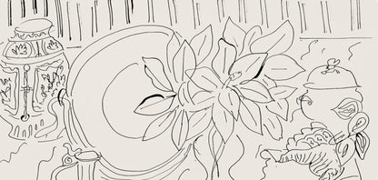 Henri Matisse, Srie G, Var. 3 (Duthuit 9), Henri Matisse, Dessins, Thmes Et Variations, Lithograph