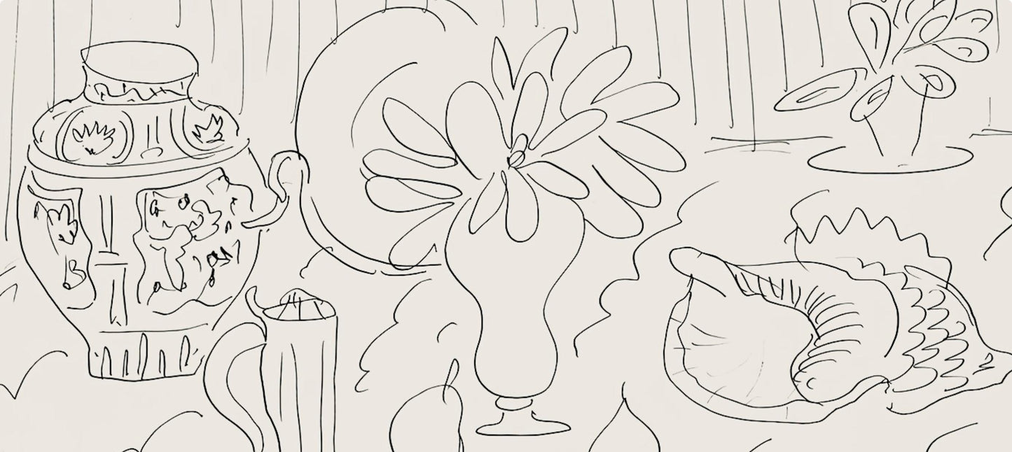 Henri Matisse, Srie G, Var. 1 (Duthuit 9), Henri Matisse, Dessins, Thmes Et Variations, Lithograph