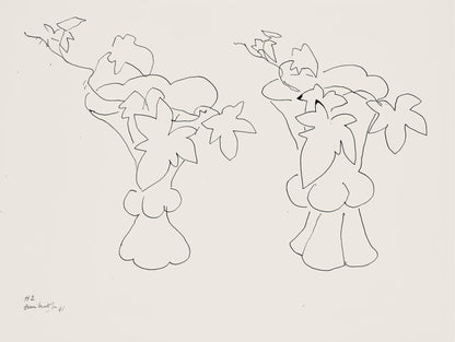 Henri Matisse, Srie H, Var. 2 (Duthuit 9), Henri Matisse, Dessins, Thmes Et Variations, Lithograph