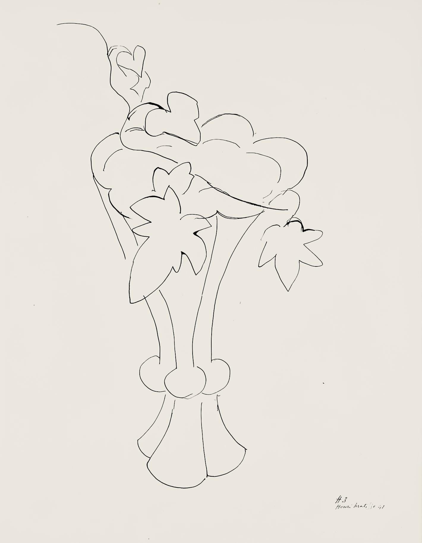 Henri Matisse, Srie H, Var. 3 (Duthuit 9), Henri Matisse, Dessins, Thmes Et Variations, Lithograph