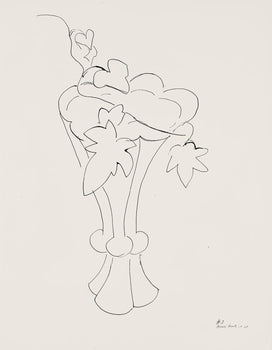 Henri Matisse, Srie H, Var. 3 (Duthuit 9), Henri Matisse, Dessins, Thmes Et Variations, Lithograph