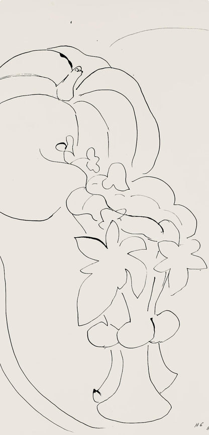 Henri Matisse, Srie H, Var. 6 (Duthuit 9), Henri Matisse, Dessins, Thmes Et Variations, Lithograph
