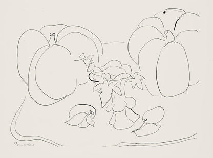 Henri Matisse, Srie H, Var. 7 (Duthuit 9), Henri Matisse, Dessins, Thmes Et Variations, Lithograph