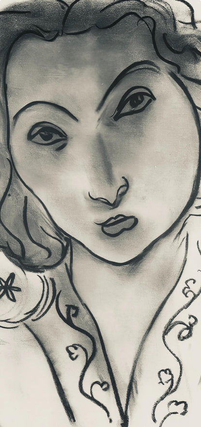 Henri Matisse, Srie I, Var. 1 (Duthuit 9), Henri Matisse, Dessins, Thmes Et Variations, Lithograph