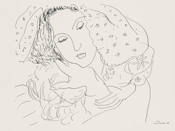 Henri Matisse, Srie I, Var. 2 (Duthuit 9), Henri Matisse, Dessins, Thmes Et Variations, Lithograph