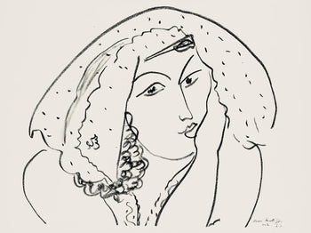 Henri Matisse, Srie I, Var. 6 (Duthuit 9), Henri Matisse, Dessins, Thmes Et Variations, Lithograph