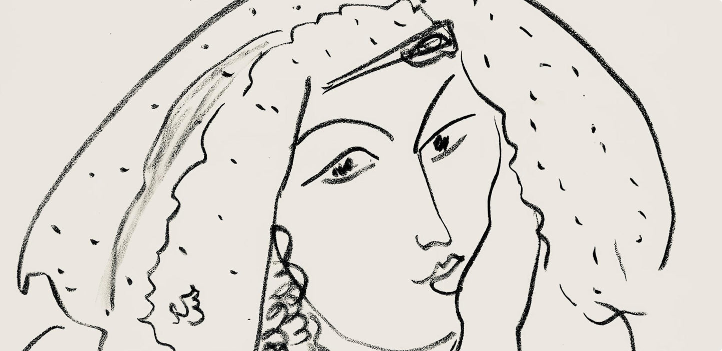 Henri Matisse, Srie I, Var. 6 (Duthuit 9), Henri Matisse, Dessins, Thmes Et Variations, Lithograph