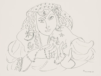 Henri Matisse, Srie I, Var. 7 (Duthuit 9), Henri Matisse, Dessins, Thmes Et Variations, Lithograph