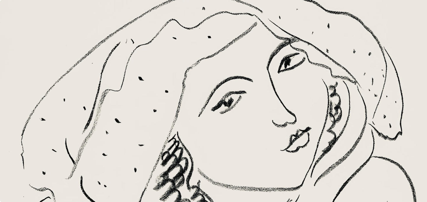 Henri Matisse, Srie I, Var. 5 (Duthuit 9), Henri Matisse, Dessins, Thmes Et Variations, Lithograph